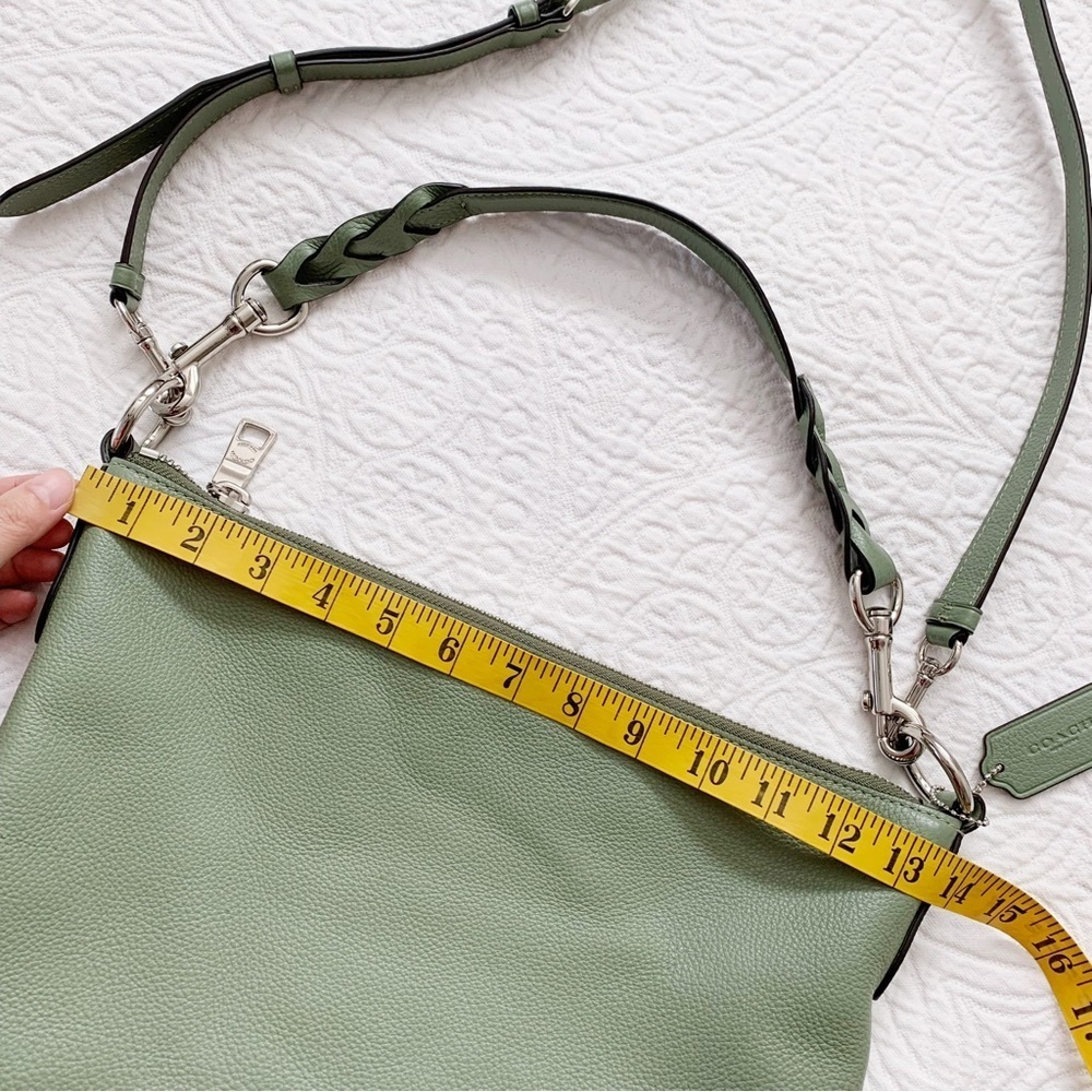 Coach Abby Leather Duffle‎ Tote Bag, Green - Picture 13 of 14